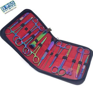 Dissecting Instruments with Farabeuf Retractor Multi-Color Titanium Kit