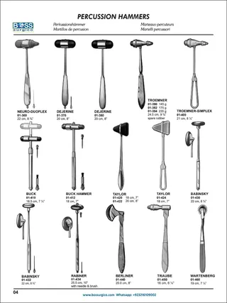 Neurological Reflex Hammers | Buck, Taylor, Babinsky & More