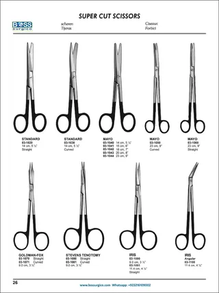 Bandage & Specialty Scissors | Lister, Knowles, Lorenz, Seutin, Esmarch