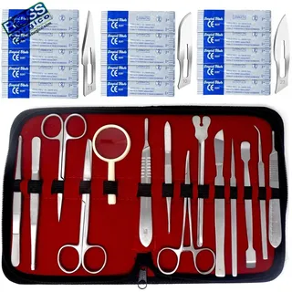 14Pcs Advanced Dissecting Kit Stainless Steel Tools Set for College Labs Bio Projects