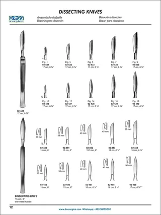 Dissecting Knives - Premium Surgical & Lab Dissection Tools