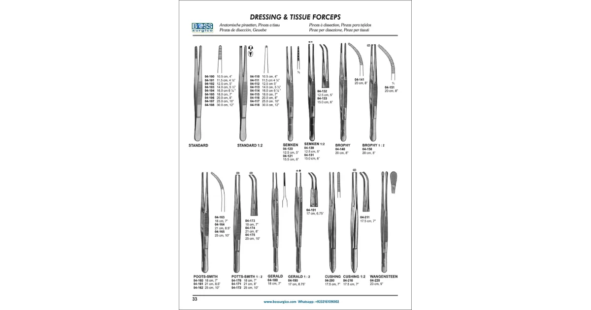 Surgical Dissecting Forceps | Semken, Potts-Smith, Cushing | Catalog ...
